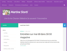 Tablet Screenshot of martine-storti.fr